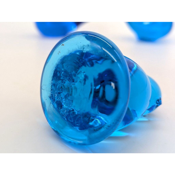 3 Vintage Art Glass Blue Birds of Happiness, 1 Leo Signed, 2 Sweden Made - Picture 3 of 10